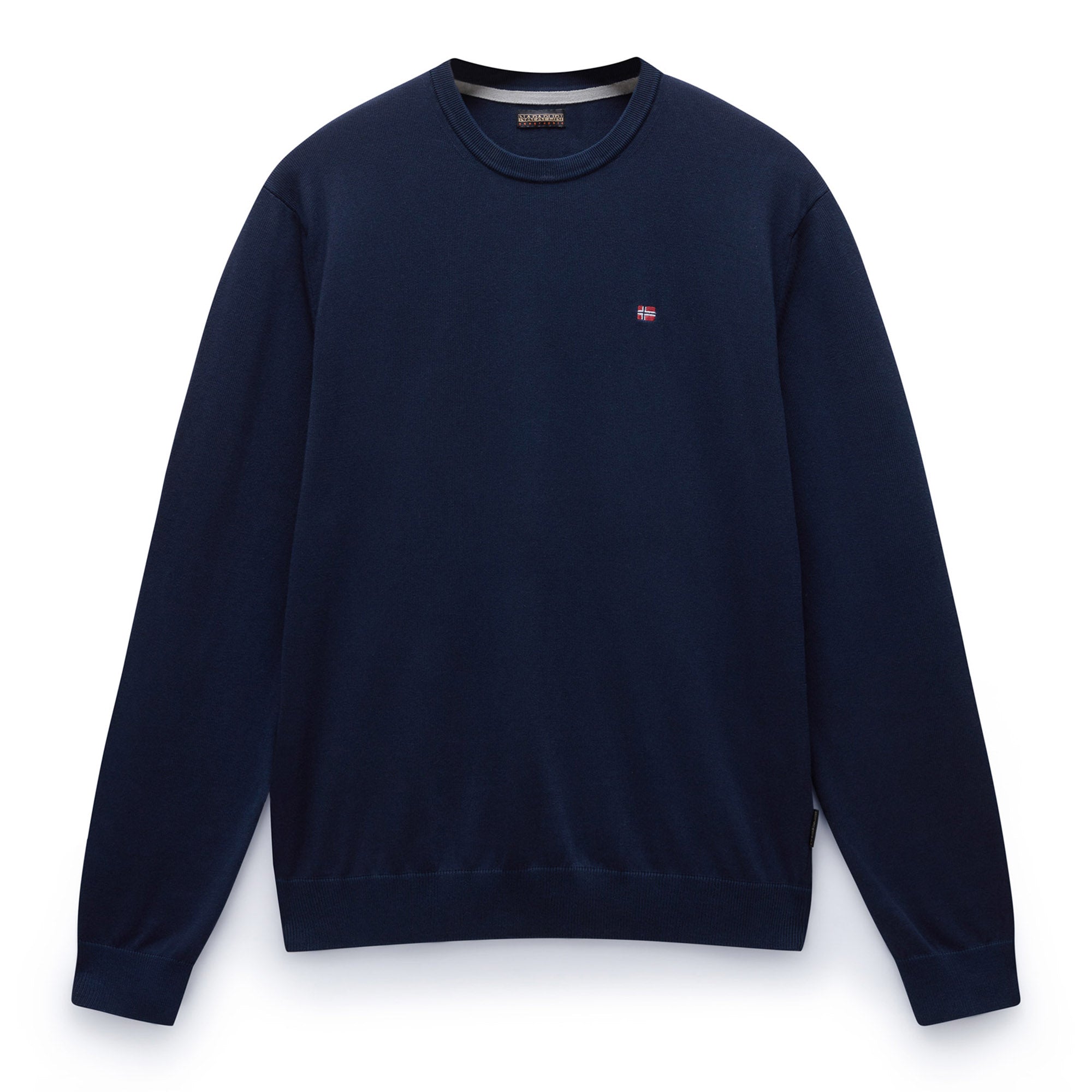 NAPAPIJRI Herren Strickpullover - DROZ 5, Rundhals, Baumwolle, Regular Fit, einfarbig