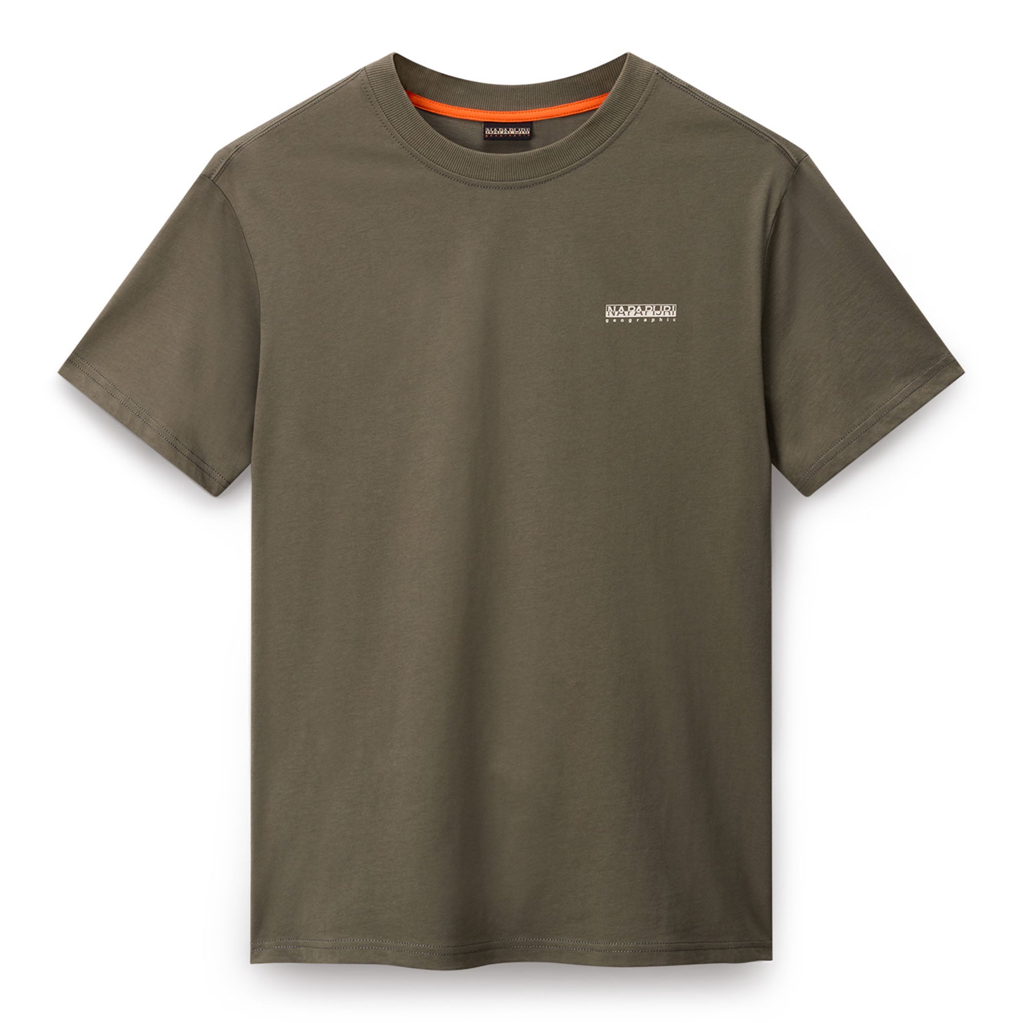 NAPAPIJRI Herren T-Shirt - S-SMALL BOX, Rundhals, Baumwolle, Logo, einfarbig