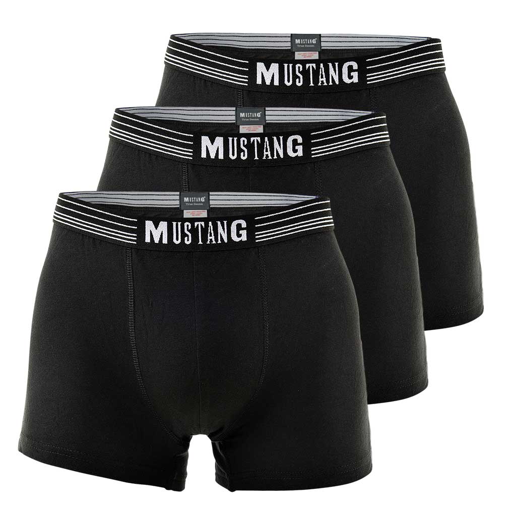 MUSTANG Herren Boxershorts, 3er Pack - Retroshorts, Pants, True Denim