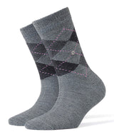 Burlington Damen Socken WHITBY - Kurzstrumpf, Rautenmuster, Onesize, 36-41
