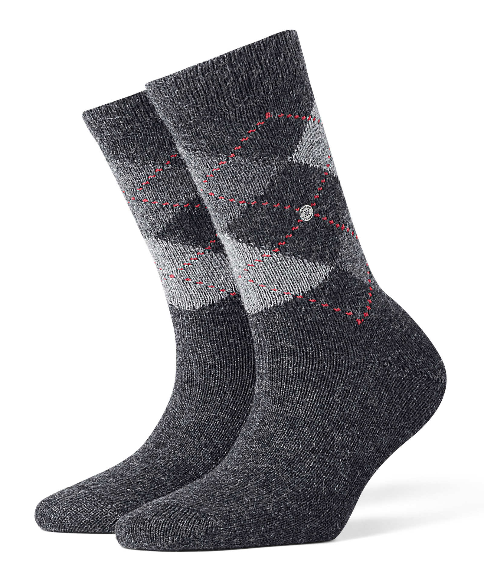 Burlington Damen Socken WHITBY - Kurzstrumpf, Rautenmuster, Onesize, 36-41