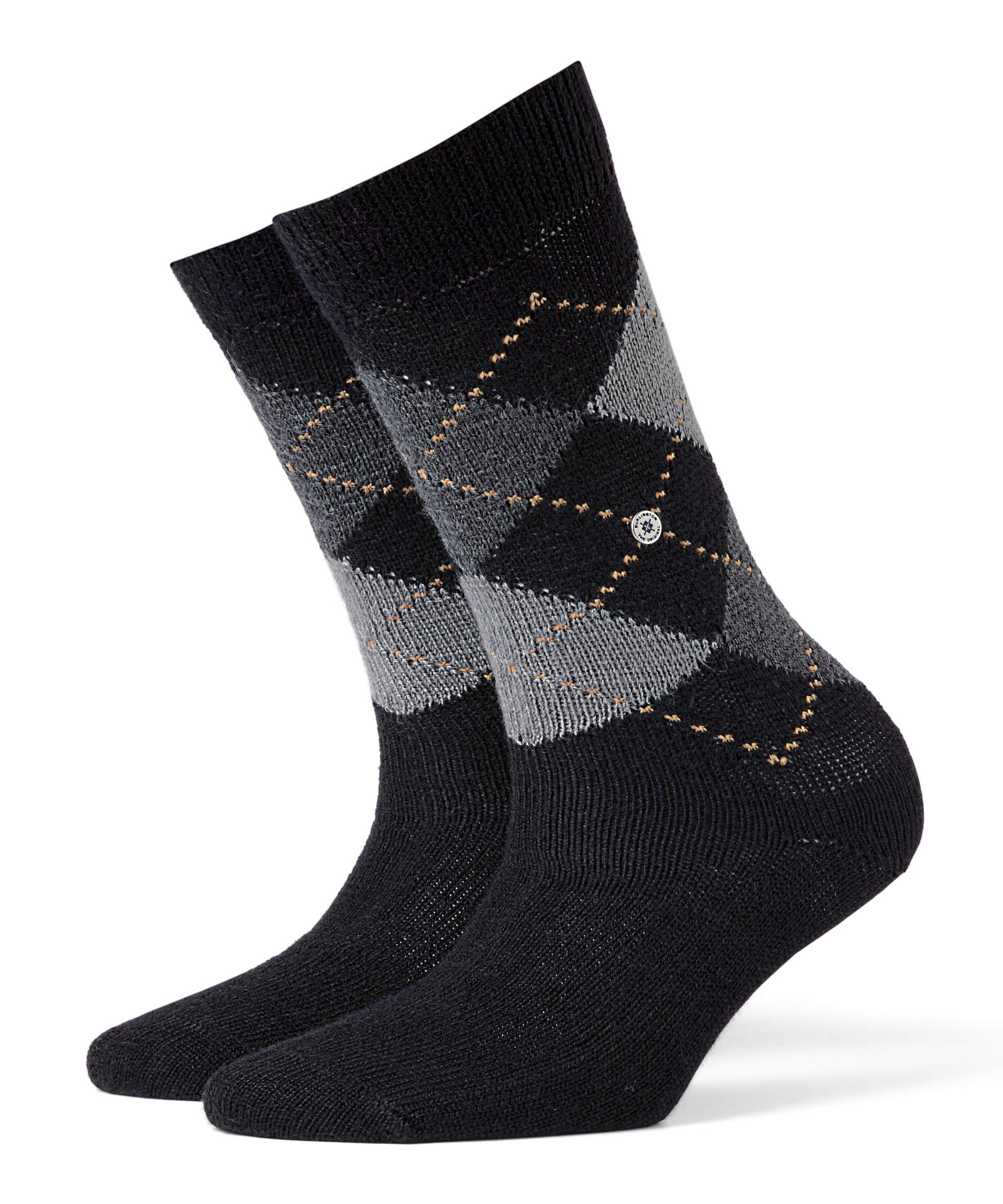 Burlington Damen Socken WHITBY - Kurzstrumpf, Rautenmuster, Onesize, 36-41