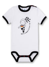 Sanetta Baby Body, Kurzarm, Strampler mit Aufdruck "Weltmeister"