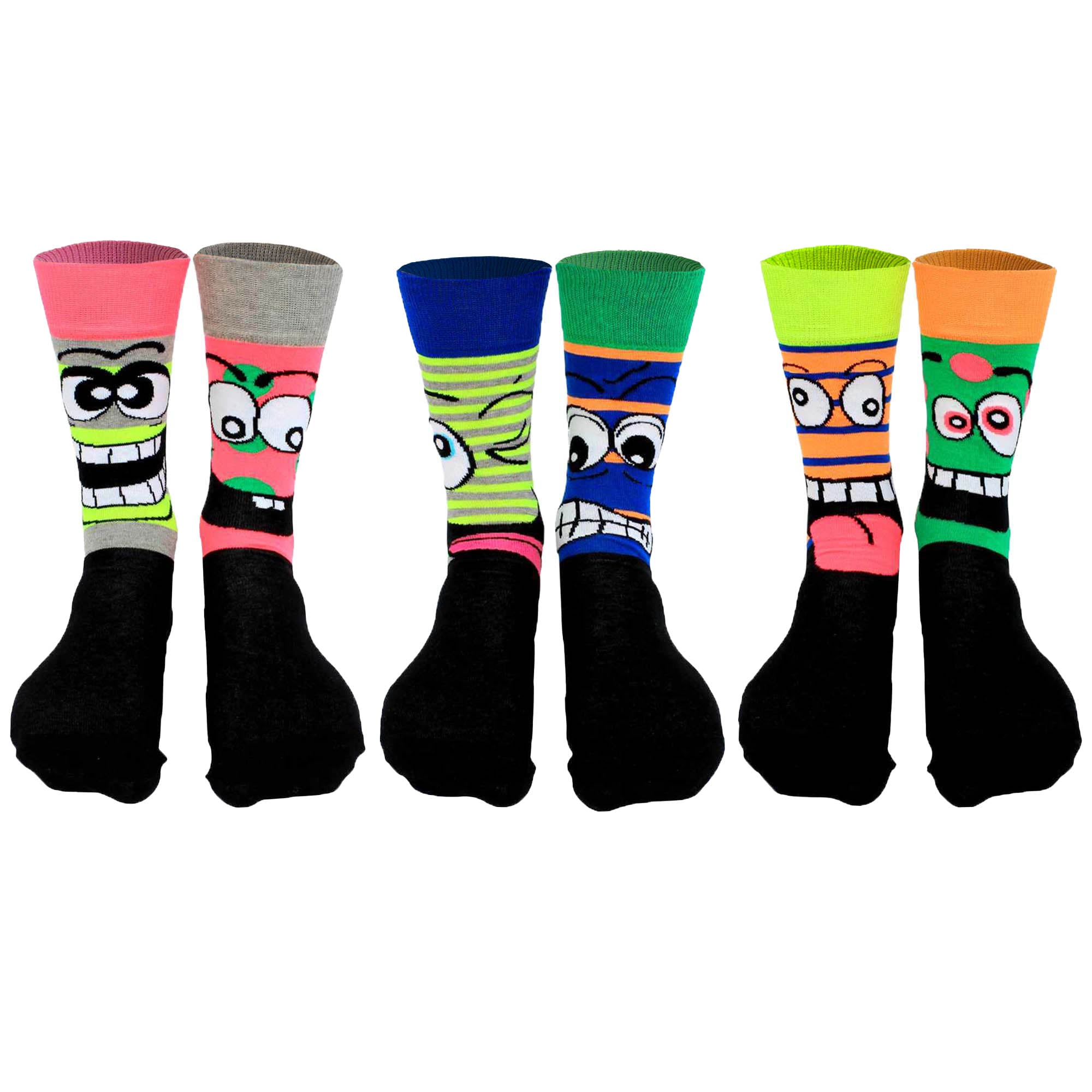 United Oddsocks Herren Socken, 6 Socken Pack - Strumpf, Mottomotive