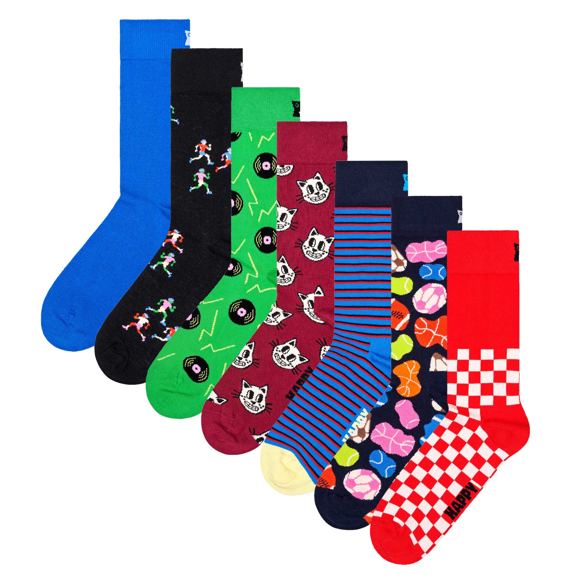 Happy Socks 7er Pack Unisex Socken - Geschenkbox, gemischte Farben