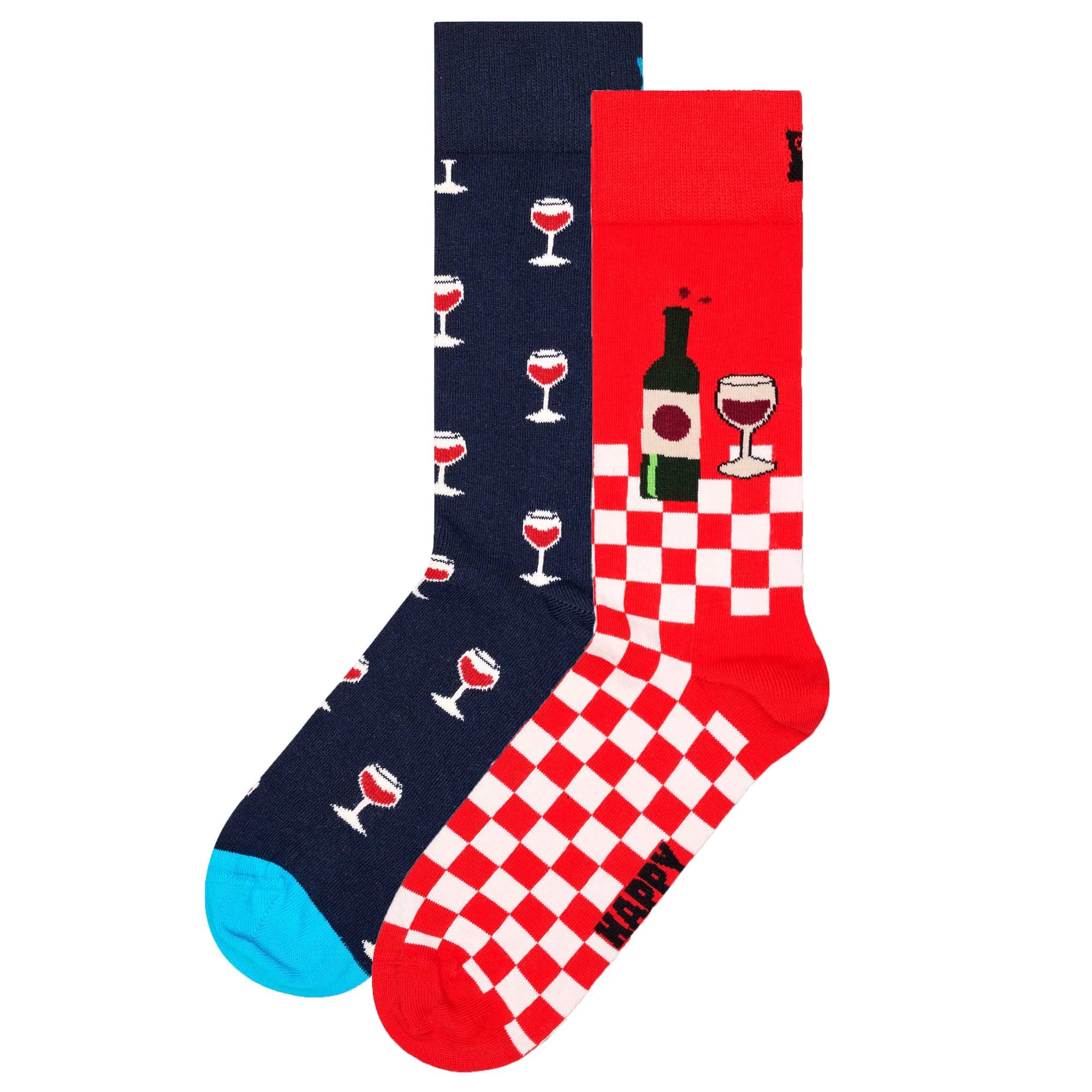 Happy Socks Unisex Socken, 2er Pack - Geschenkbox, Farbmix