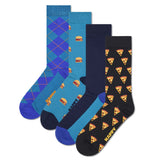 Happy Socks Unisex Socken, 4er Pack - Everyday Crew, Geschenkbox, Baumwoll-Mix