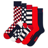 Happy Socks Unisex Socken, 5er Pack - Motivsocken, Kurzsocken, Baumwolle