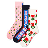 Happy Socks Unisex Socks, 3-Pack - Classic, Pattern, Cotton Blend, Mixed Colors