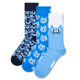 Happy Socks 3er Pack Unisex Socken - Geschenkbox, gemischte Farben