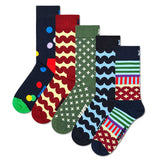 Happy Socks Unisex Socken, 5er Pack - Motivsocken, Kurzsocken, Baumwolle