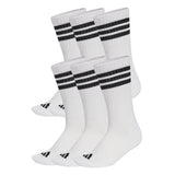 adidas Unisex Socks, 6-pack - 3-Stripes Essentials Cushioned Crew, Logo, Stripe, Cushioned