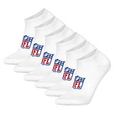 NFL Unisex Sneaker-Socken, 6er Pack - NFL Shield Sneaker Socks, Logo, Baumwollmischung