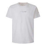 Pepe Jeans Herren T-Shirt - DAVID TEE, Rundhals, Kurzarm, Baumwolle, Logo, einfarbig