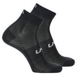 UYN Unisex Quarter Socken, 2er Pack - Essential Low Cut Socks, Logo, einfarbig