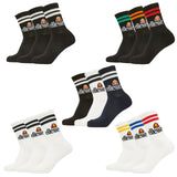 ellesse unisex sport socks PULLO, 3 pairs - tennis socks, crew socks, logo