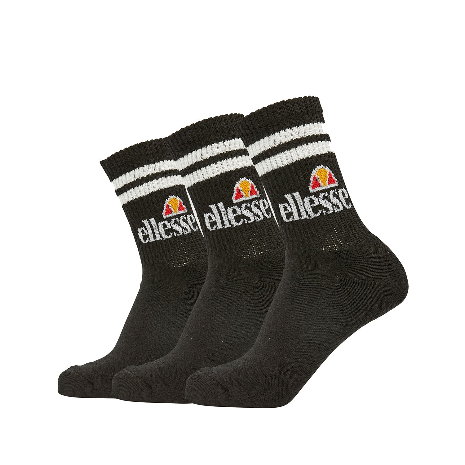 ellesse Unisex Sportsocken PULLO im Pack - Tennissocken, Vorteilspack, Crew Socken, Logo