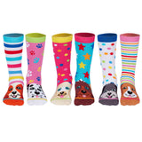 United Oddsocks Kinder Socken, 6 individuelle Socken - Geschenkbox, Motivsocken