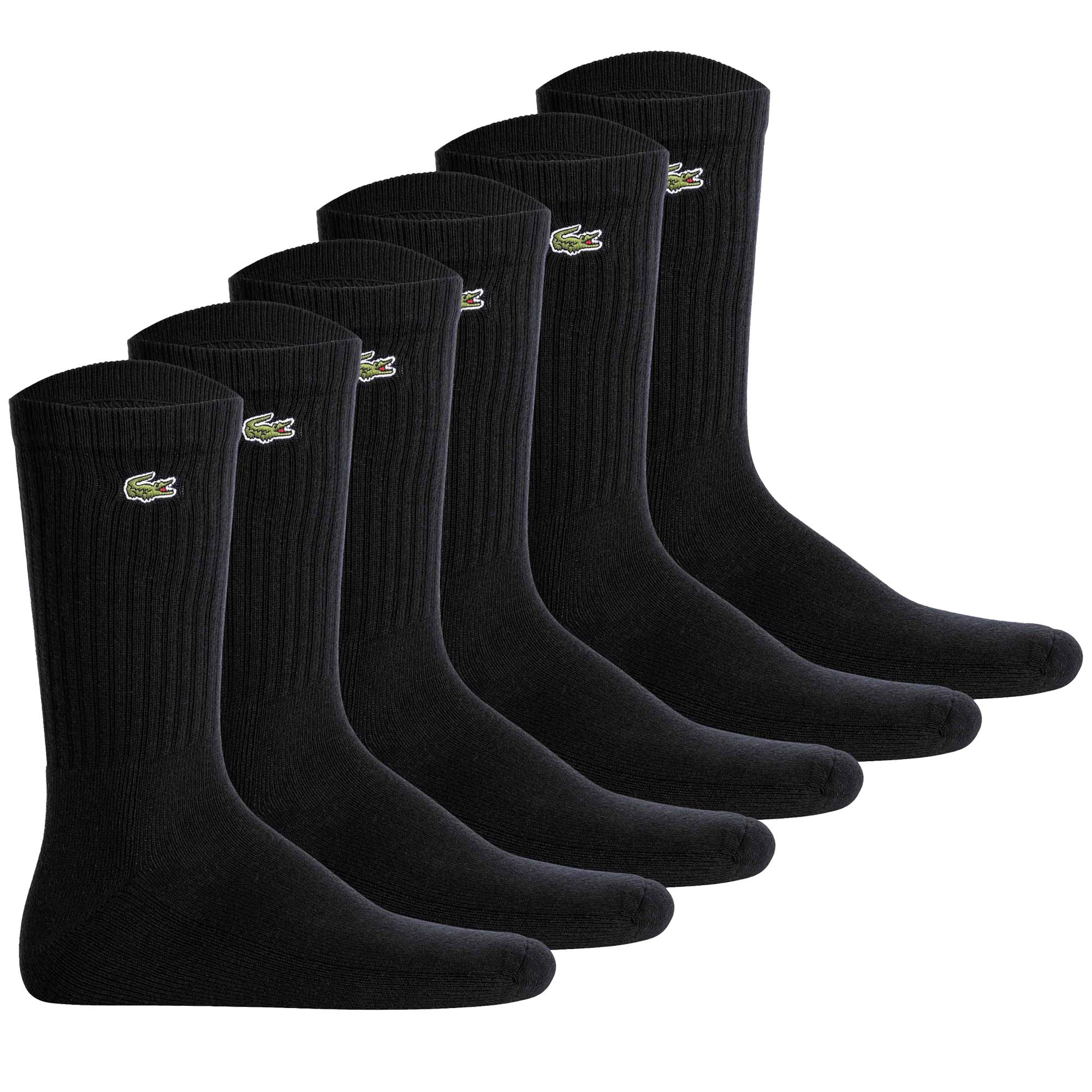 LACOSTE Unisex Socken, 6er Pack - Tennissocken, Baumwollmischung, einfarbig