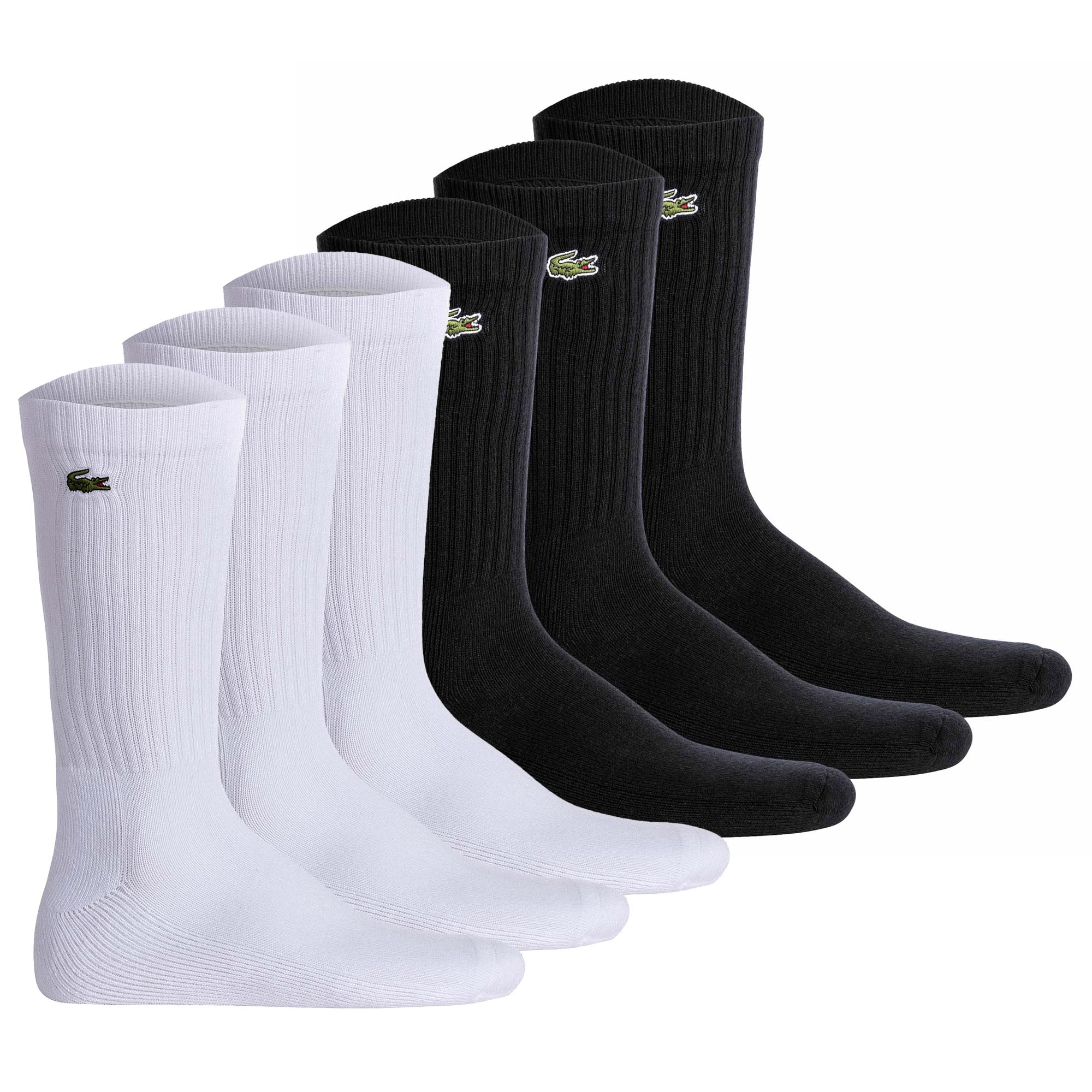 LACOSTE Unisex Socken, 6er Pack - Tennissocken, Baumwollmischung, einfarbig
