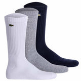 LACOSTE Unisex Socken, 3er Pack - Tennissocken, Baumwollmischung, einfarbig