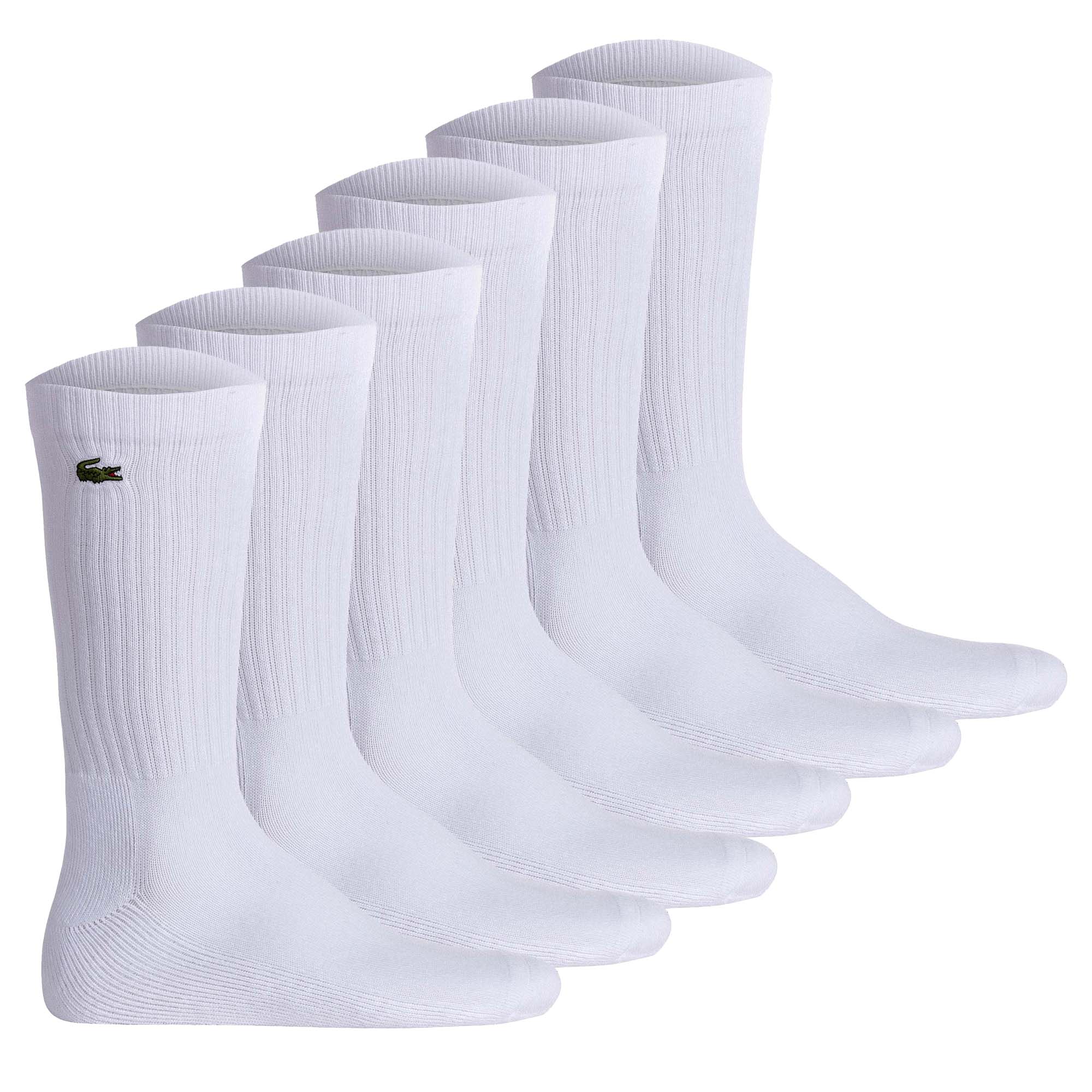 LACOSTE Unisex Socken, 6er Pack - Tennissocken, Baumwollmischung, einfarbig