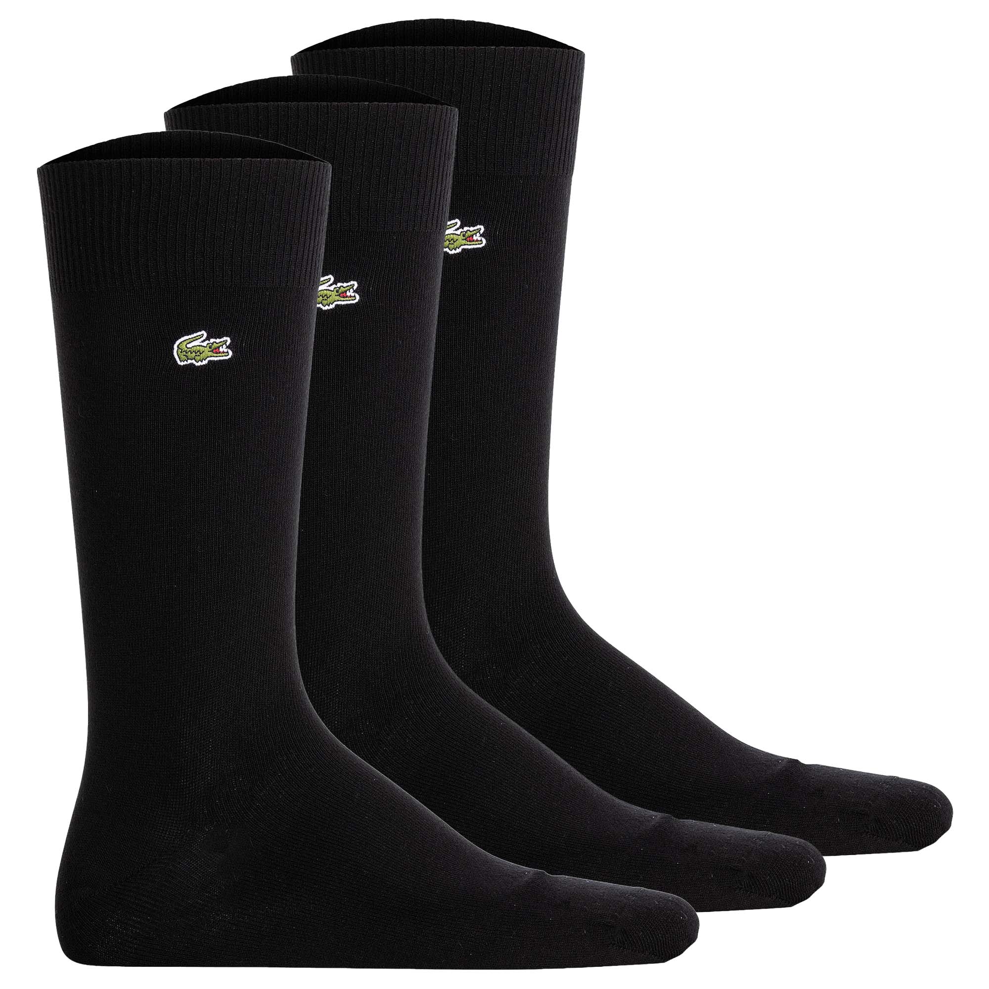 LACOSTE Herren Socken, 3er Pack - Socks, Business, Baumwoll-Mix, Logo, einfarbig
