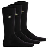 LACOSTE Men's Socks, 3-Pack - Socks, Business, Cotton Blend, Logo, Plain