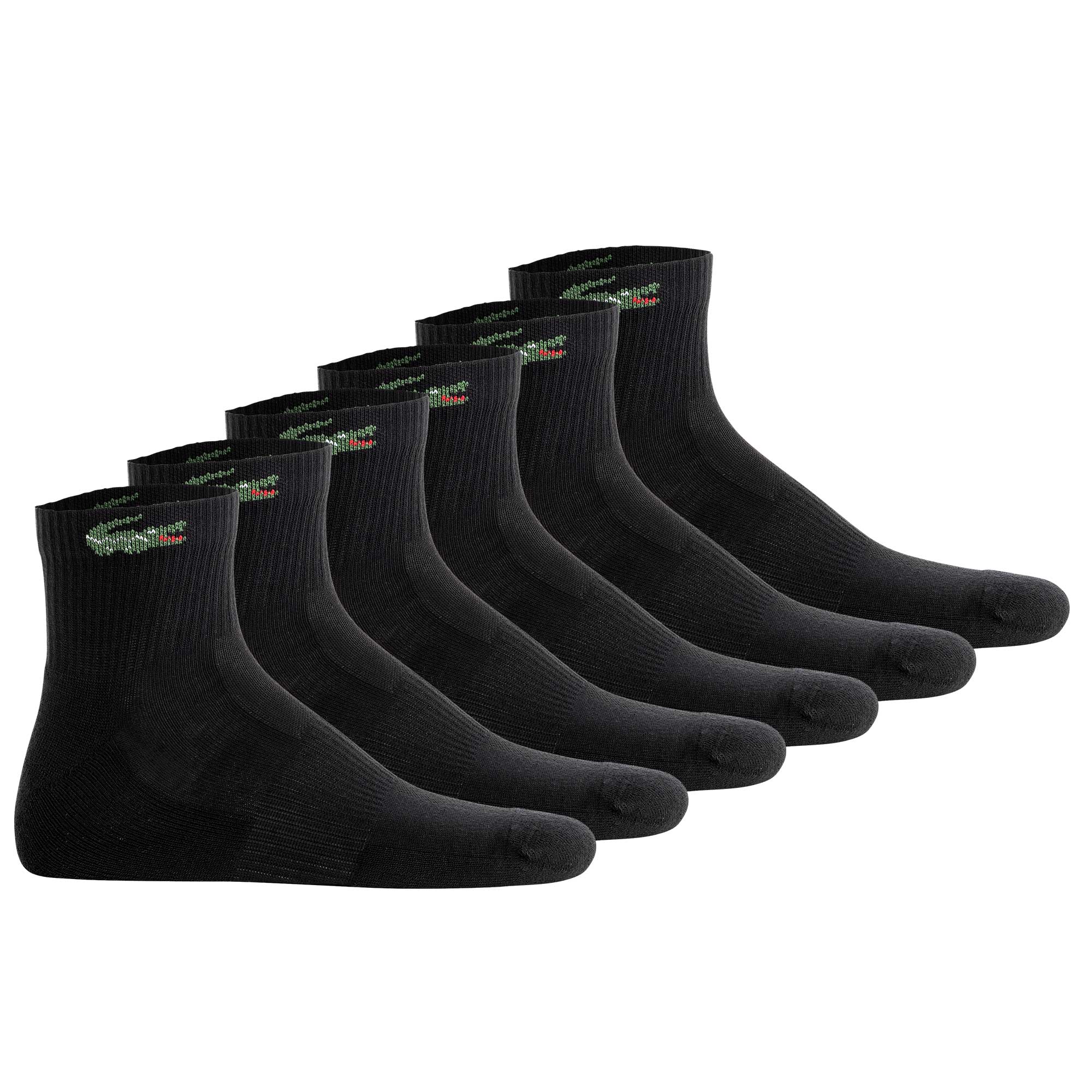LACOSTE Unisex Sneakersocken, 6er Pack - Mid- Length, Sport Socks