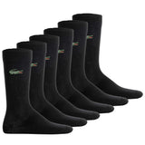 LACOSTE Unisex Socken, 6er Pack - Long Cotton Blend Jersey Socks, Business-Socken, Logo, einfarbig