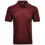 RAGMAN Herren Poloshirt - Oberteil, Softknit-Polo, Baumwollmischung, Brusttasche, Knopfleiste, kurz, einfarbig
