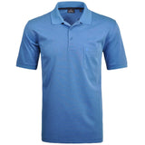 RAGMAN Herren Poloshirt - Oberteil, Softknit-Polo, Baumwollmischung, Brusttasche, Knopfleiste, kurz, einfarbig
