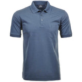 RAGMAN Herren Poloshirt - Oberteil, Softknit-Polo, Baumwollmischung, Brusttasche, Knopfleiste, kurz, einfarbig