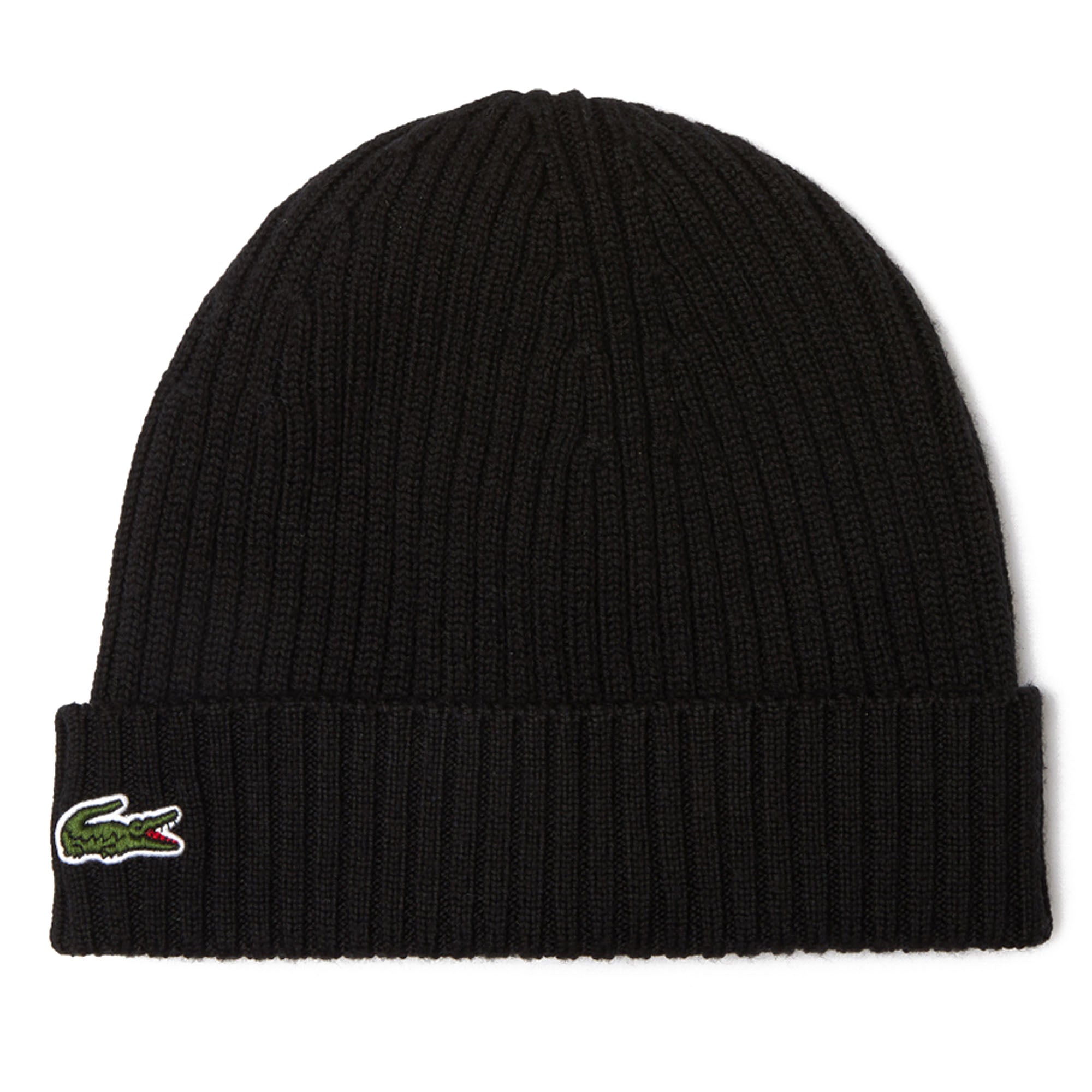 LACOSTE Unisex Mütze - Strickmütze, Beanie, Wolle, Logo-Patch, One Size