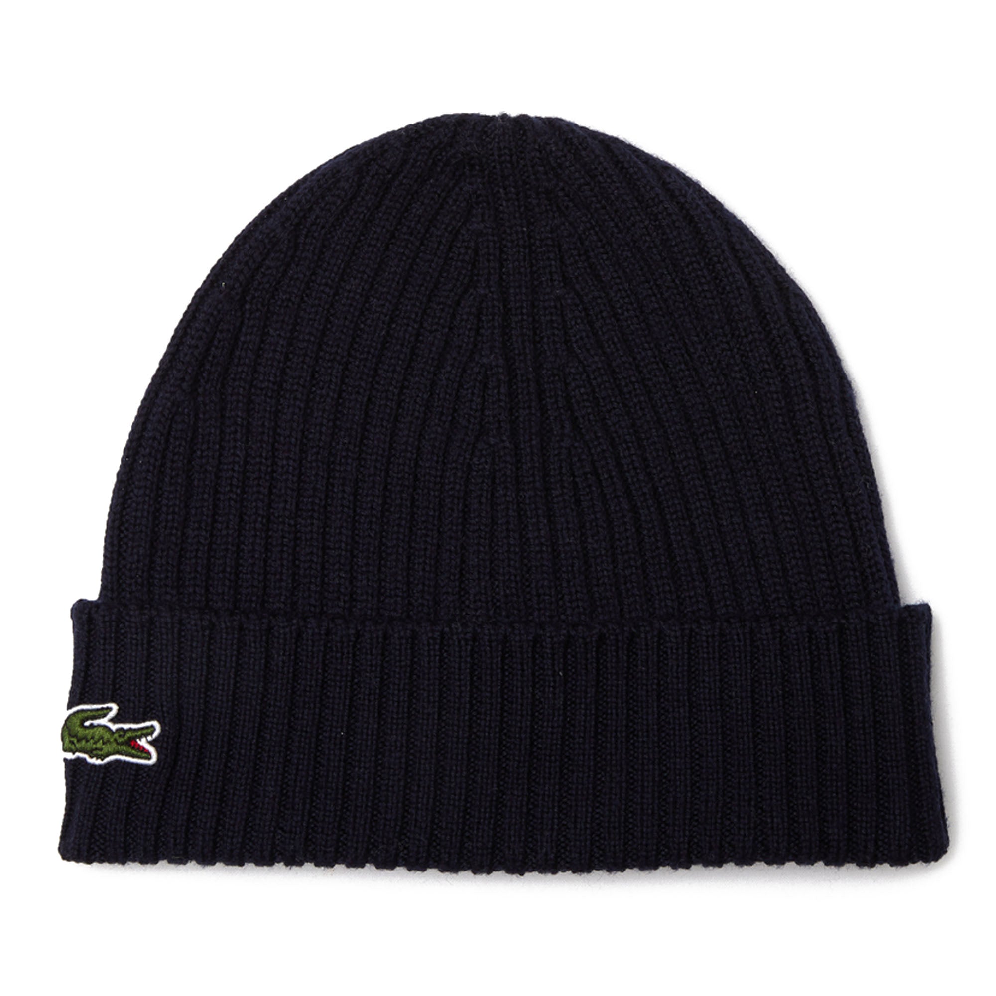 LACOSTE Unisex Mütze - Strickmütze, Beanie, Wolle, Logo-Patch, One Size