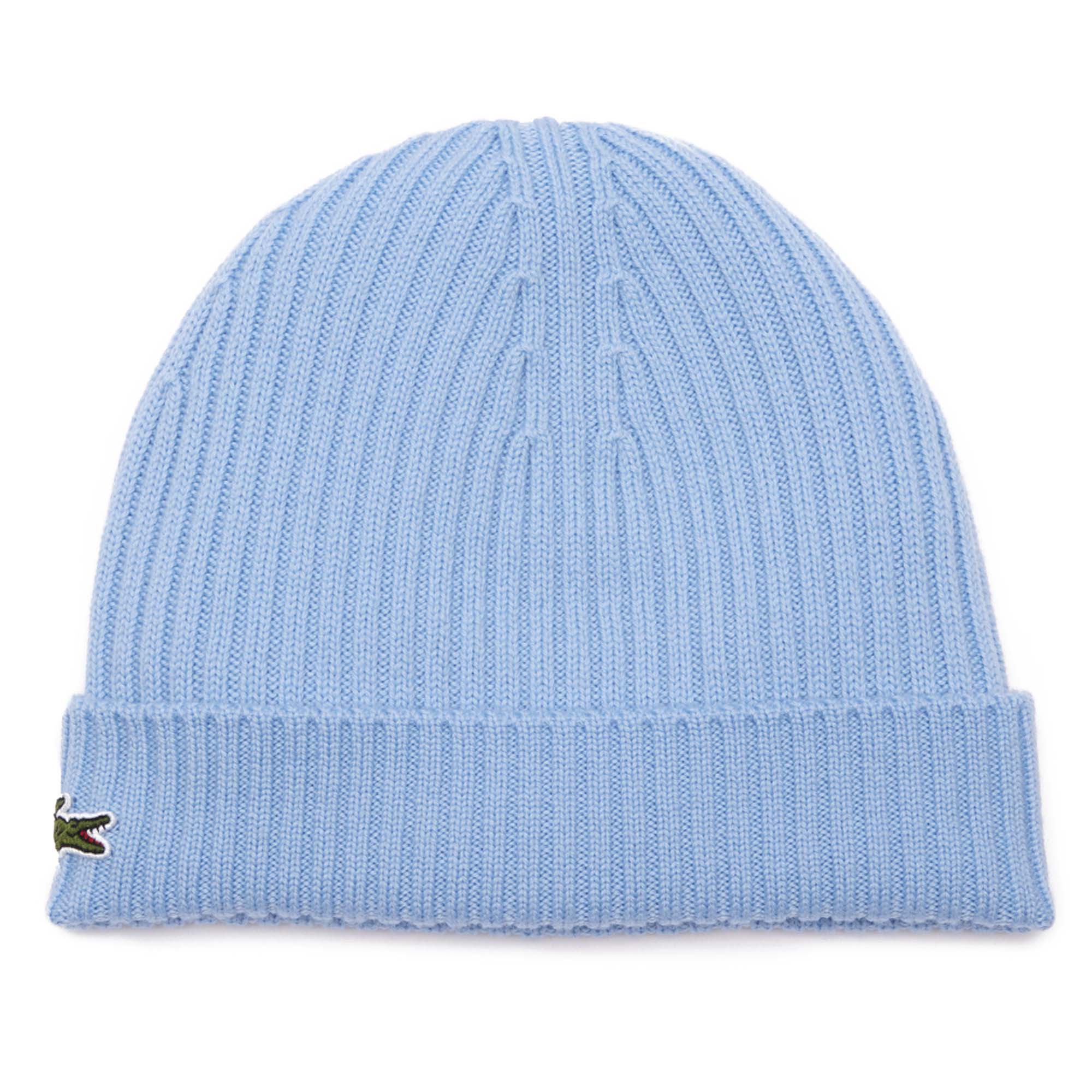 LACOSTE Unisex Mütze - Strickmütze, Beanie, Wolle, Logo-Patch, One Size