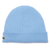 LACOSTE Unisex Mütze - Strickmütze, Beanie, Wolle, Logo-Patch, One Size
