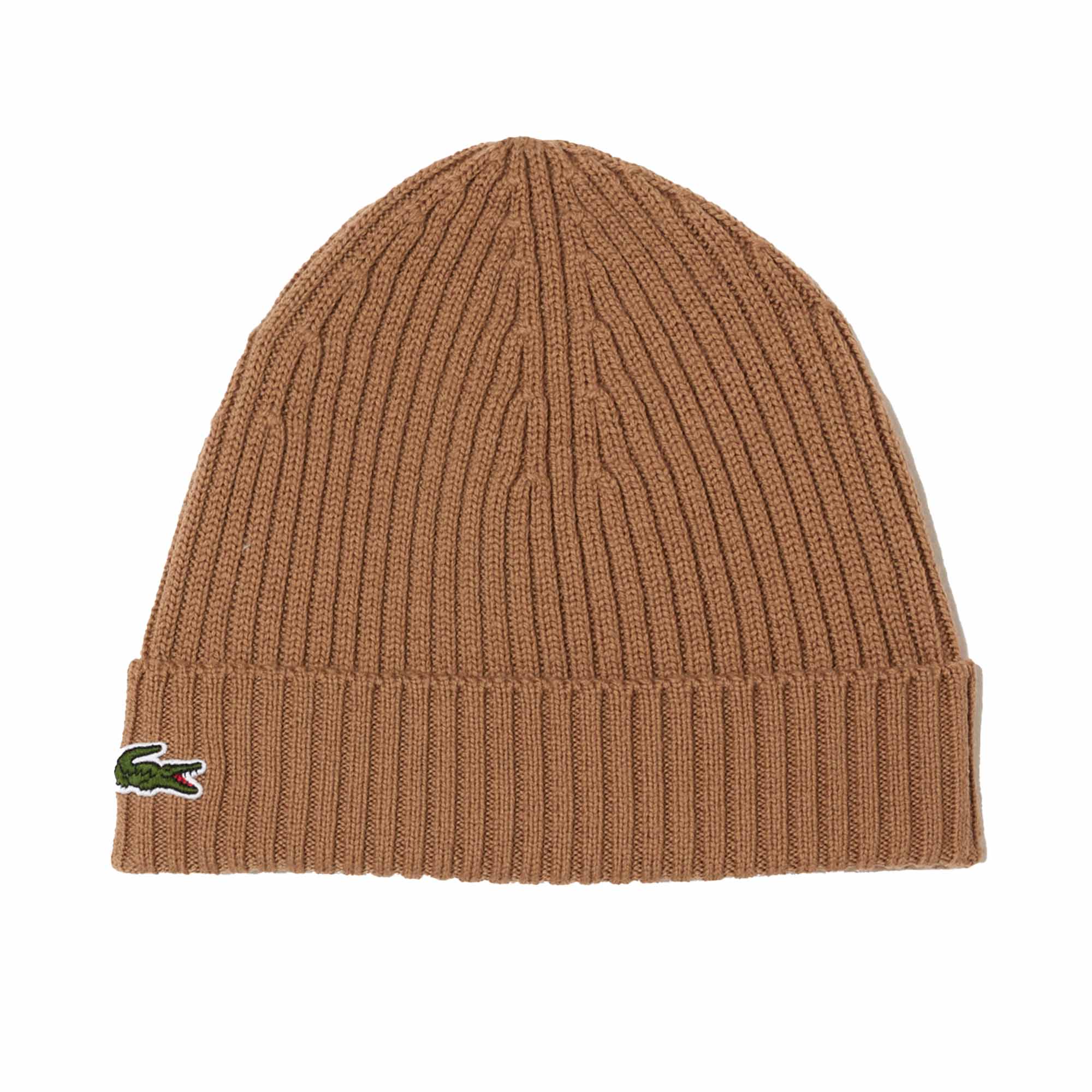 LACOSTE Unisex Mütze - Strickmütze, Beanie, Wolle, Logo-Patch, One Size
