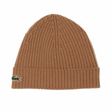 LACOSTE Unisex Mütze - Strickmütze, Beanie, Wolle, Logo-Patch, One Size
