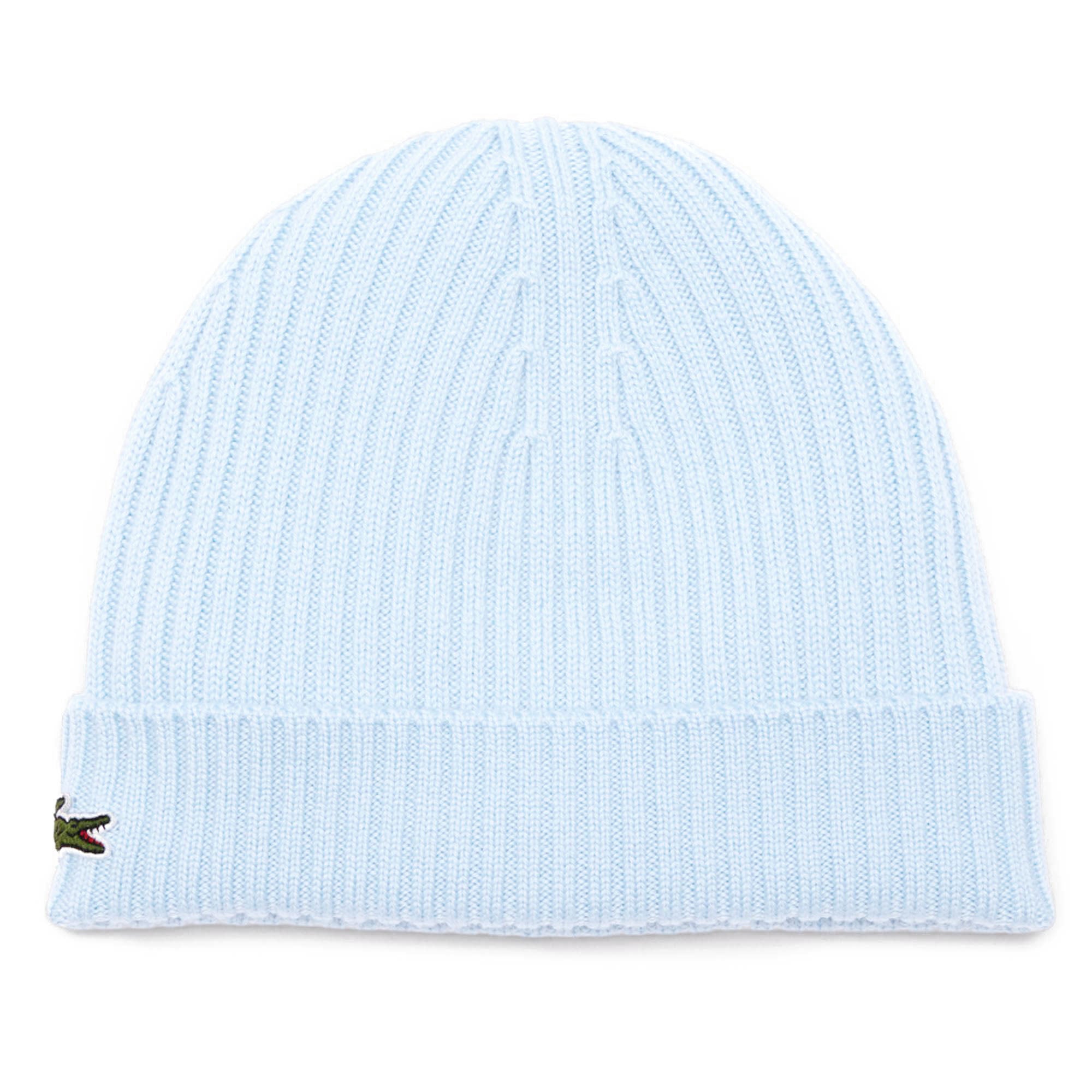 LACOSTE Unisex Mütze - Strickmütze, Beanie, Wolle, Logo-Patch, One Size