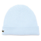LACOSTE Unisex Mütze - Strickmütze, Beanie, Wolle, Logo-Patch, One Size