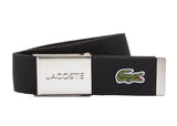 LACOSTE Herren Gürtel aus Stoff - schönes Etui, gravierter Schiebeschnallenverschluss