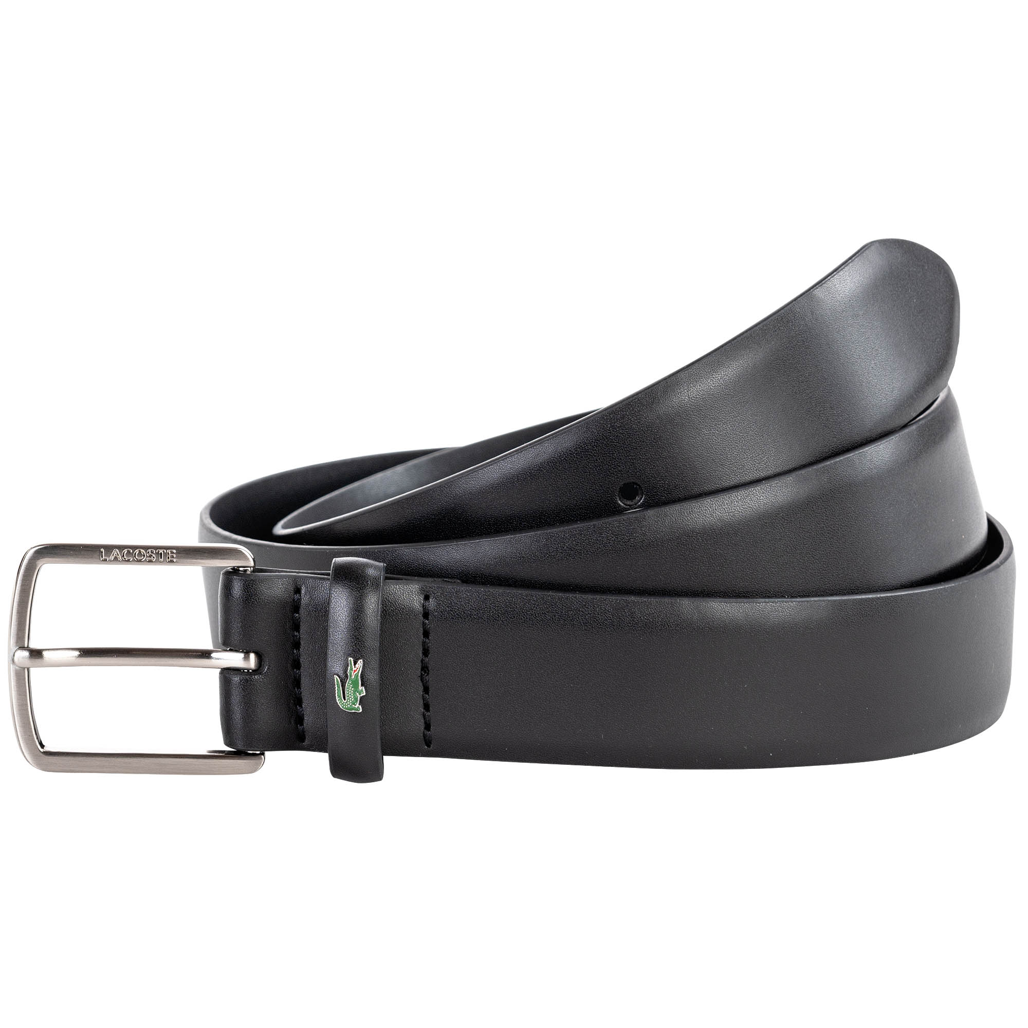 LACOSTE Men's Belt - Leather Belt, 35 mm, Pin Buckle