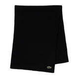 LACOSTE Unisex Schal -  Logo, Wolle, einfarbig