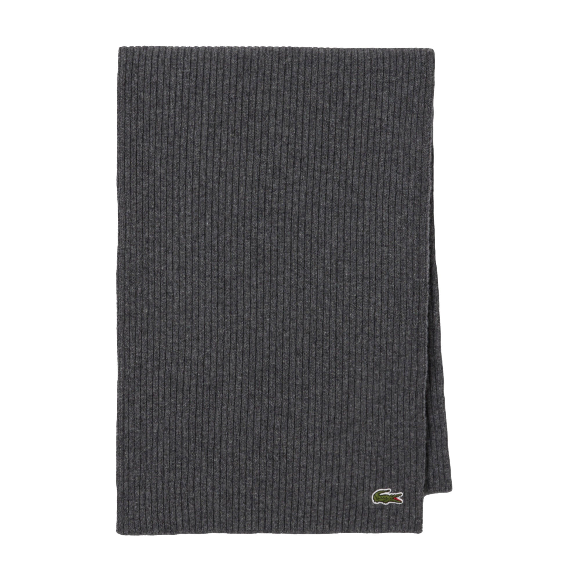 LACOSTE Unisex Schal -  Logo, Wolle, einfarbig