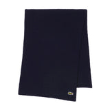 LACOSTE Unisex Schal -  Logo, Wolle, einfarbig
