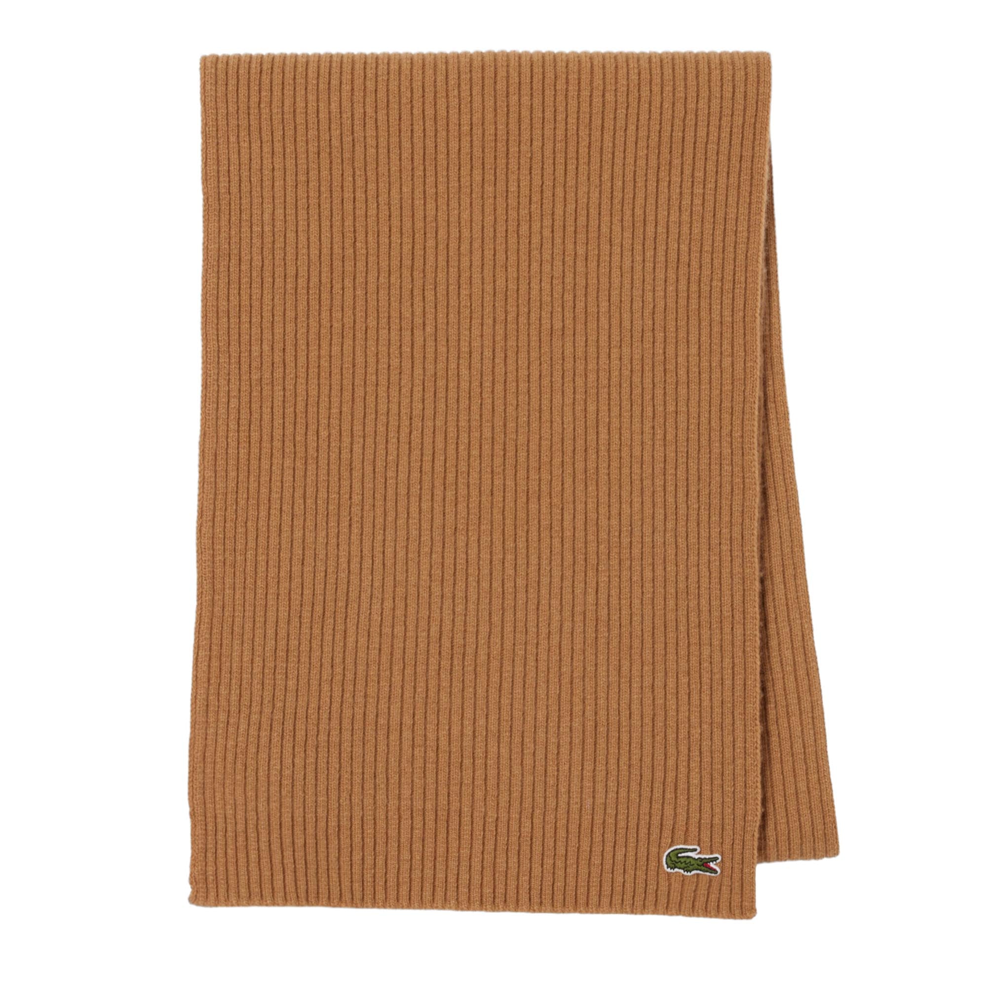 LACOSTE Unisex Schal -  Logo, Wolle, einfarbig