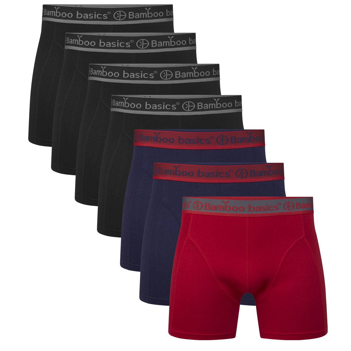 Bamboo basics Herren Boxer Shorts, 7er Pack - RICO7P, atmungsaktiv, Single Jersey
