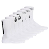 Real Madrid Unisex Socken, 7er Pack - Tennis Socks, Schriftzug-Logo, Baumwollmischung, einfarbig