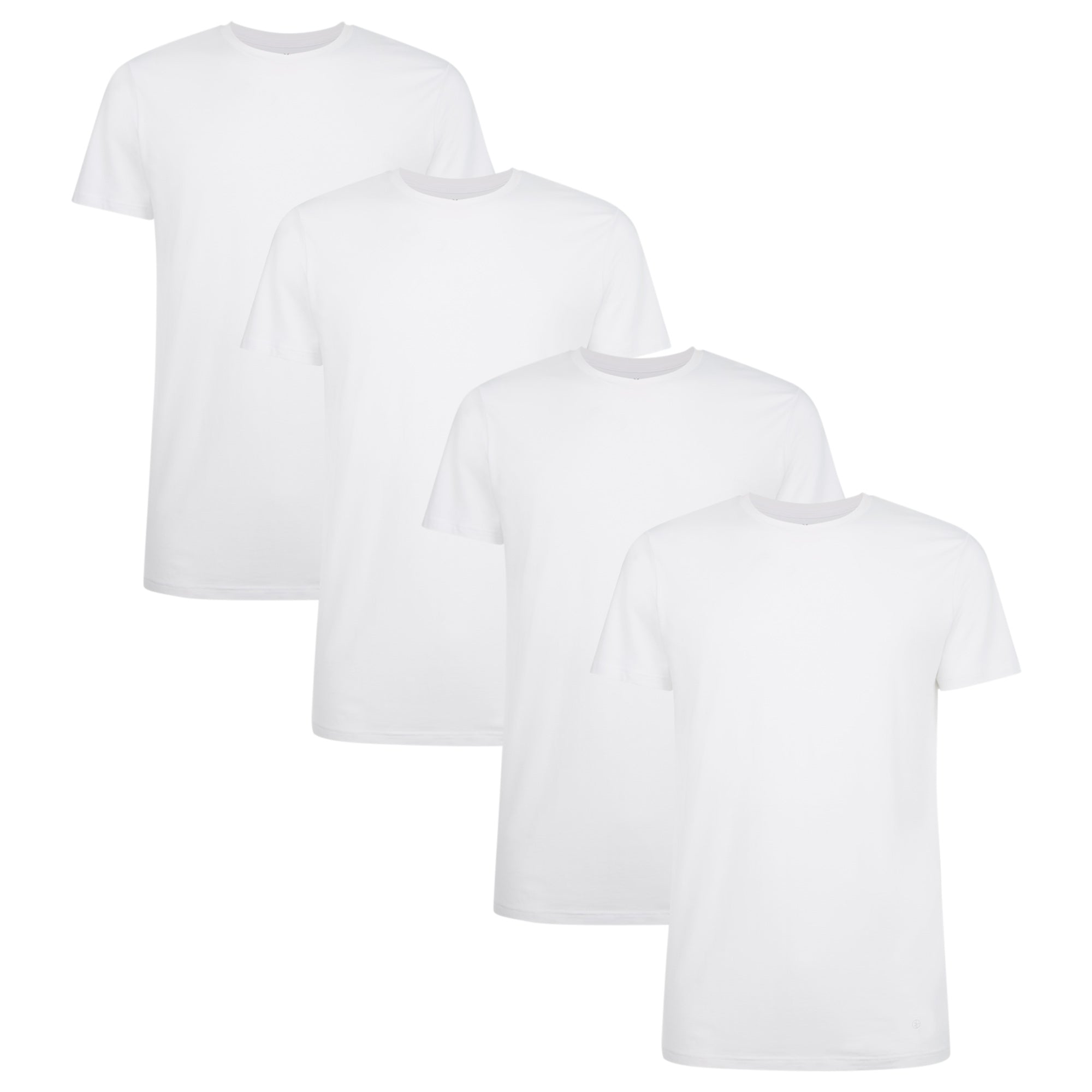 Bamboo basics Herren T-Shirt RUBEN, 4er Pack - Unterhemd, Rundhals, Single Jersey